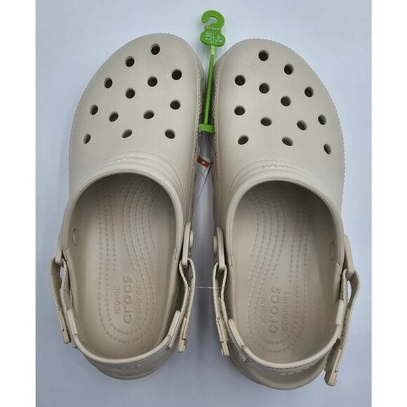 Crocs Unisex M/8 W/10 Duet Max II 2 Clog Stucco Beige Casual Sandal - Picture 1 of 7